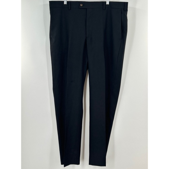 Perry Ellis Other - Perry Ellis Portfolio Mens Black Dress Pants Flat Front Trousers 38x32